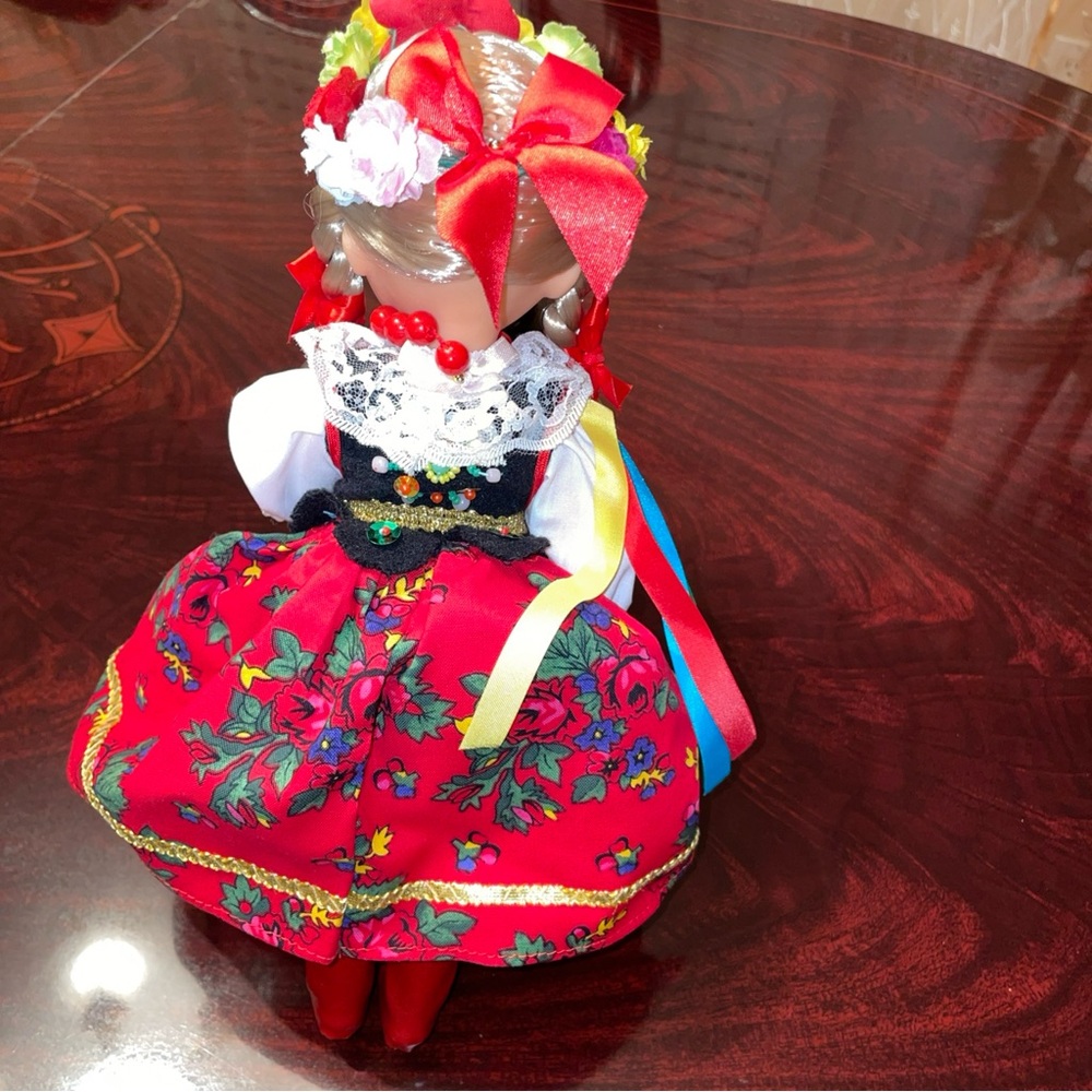 Krakowianka Handmade Polish Folk Art Costume Doll – 12’ Traditional Dress - Picture 2 of 5